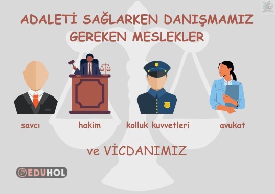 Değerler eğitimi afiş adalet