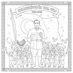 29 ekim cumhuriyet bayramı grup boyama etkinliği 12 a4 boyutunda