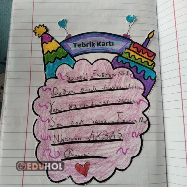 Tebrik Kartı Şablon