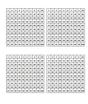 Deftere yapıştırmalık yüzlük tablo