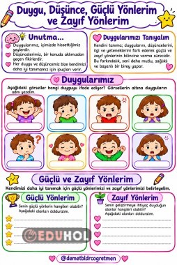 2.Sınıf Hayat Bilgisi-Duygu,Düşünce,Güçlü ve Zayıf Yönlerimiz