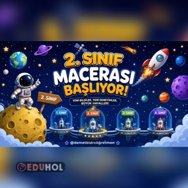 2.Sınıf Yeni Dönem Dijital Pano🌝🌠