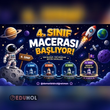 4.Sınıf Yeni Dönem Dijital Pano🌝🌠