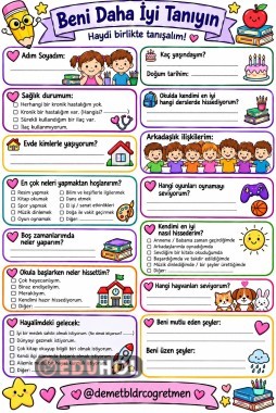 İlk Hafta Veli Etkinliği: Öğrencileri Tanıyoruz