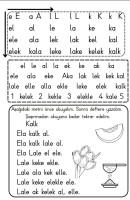 K sesi hece, kelime, cümle