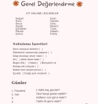 Genel Değerlendirme