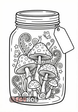 Organik Dünyalar Boyama Sayfaları