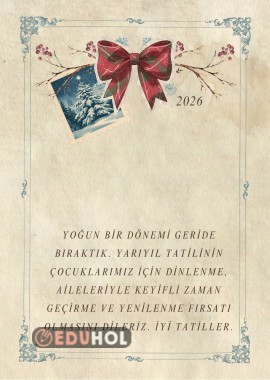 Velilerimiz için kart