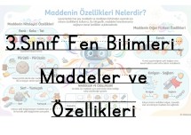 3.sınıf fen bilimleri maddeler ve özellikleri