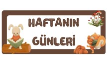 haftanın günleri pano