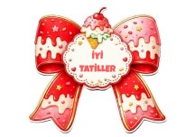 Tatil için mesaj kartı