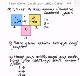 9. SINIF BİYOLOJİ 1.DÖNEM 2.YAZILI SORULARI A