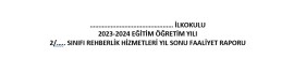 Rehberlik Hizmetleri Yıl Sonu Faaliyet Raporu