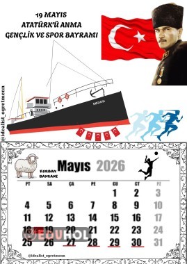 2026 Mayıs Ayı Takvimi