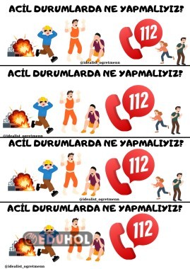 ACİL DURUMLARDA NE YAPMALIYIM DEFTER NOTU GÖRSELİ
