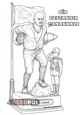 Seyit Onbaşı Boyama sayfası