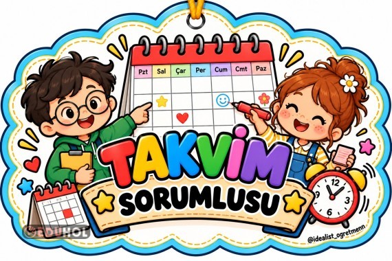 TAKVİM SORUMLUSU KARTI