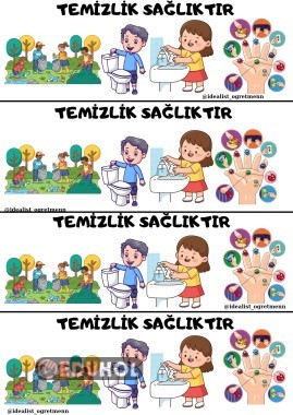 Temizlik Sağlıktır Defter Notu Görseli