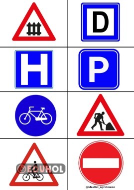 Trafik Levhaları Defter Çalısması