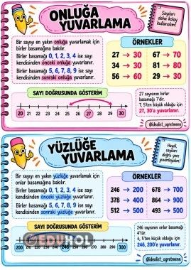 Yuvarlama görselli defter notu