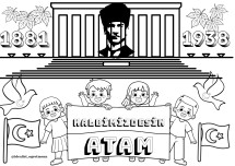 10 KASIM Boyama Sayfası