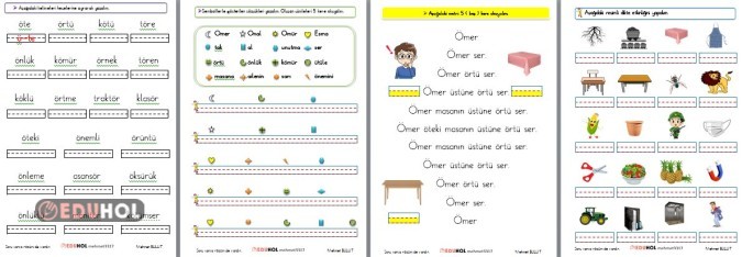 1.SINIF İLKOKUMA YAZMA Ö SESİ HECELERE AYIRMA, METİNLER, SEMBOLLE CÜMLE, DEĞERLENDİRME