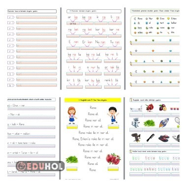 1.SINIF İLKOKUMA YAZMA R SESİ HECE KELİME, SEMBOLLER, KARESEL, DEĞERLENDİRME