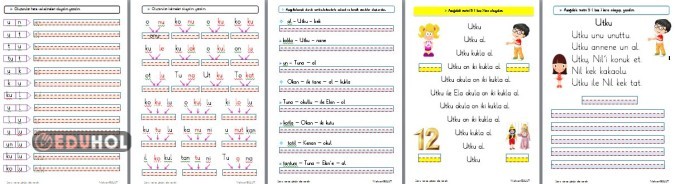 1.SINIF İLKOKUMA YAZMA U SESİ HECE KELİME ÇALIŞMASI, CÜMLE OLUŞTURMA, METİNLER
