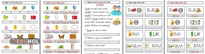 1.SINIF İLKOKUMAYAZMA B SESİ FASİKÜL 2