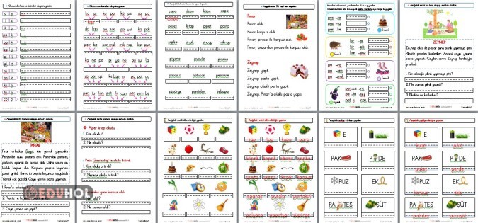 1.SINIF İLKOKUMAYAZMA P SESİ FASİKÜLÜ