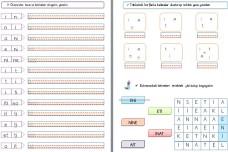 1.SINIF İLKOKUMA YAZMA  i SESİ HECE KELİME BULMACA
