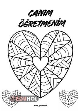 24 Kasım Öğretmenler Günü Boyama