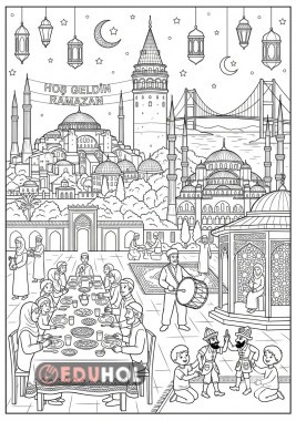 Ramazan ayı, İstanbul Boyama Sayfası