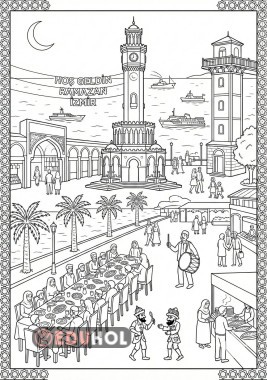 Ramazan ayı, İzmir Boyama Sayfası