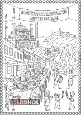 Ramazan ayı, Manisa Boyama Sayfası
