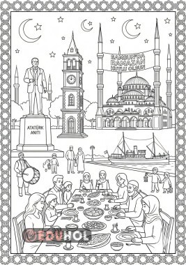 Ramazan ayı, Samsun Boyama Sayfası