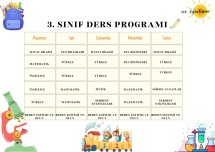 3. Sınıf Ders Programı