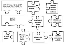 Isı ve Sıcaklık - Puzzle Etkinlik