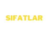 SIFATLAR