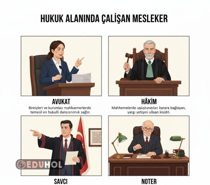 Hukuk alanında çalışan meslekler