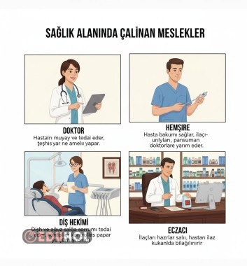 Sağlık alanında çalışan meslekler
