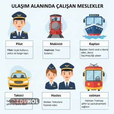 Ulaşım alanında çalışan meslekler