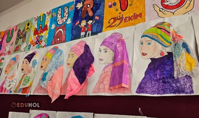 inci küpeli kız peçete çalışması