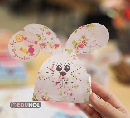 Tavsan seklinde 3 boyutlu kutu