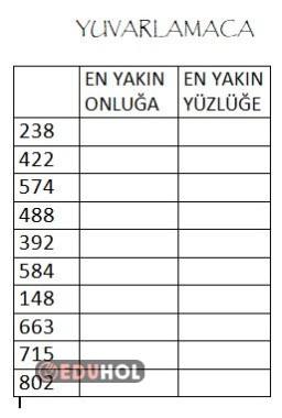 Deftere yapıştırmak için yuvarlama etkinliği
