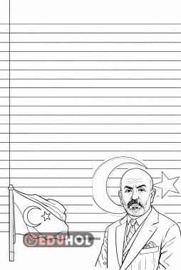 12 Mart İstiklal Marşı Dikte Kâğıdı