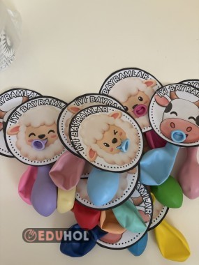 İyi Bayramlar Balon Kartı