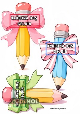 Okuluna Hoş Geldin Kalem Hediyelik