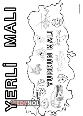 Yerli Malı Harita Boyama