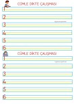 Cümle Dikte Çalışması